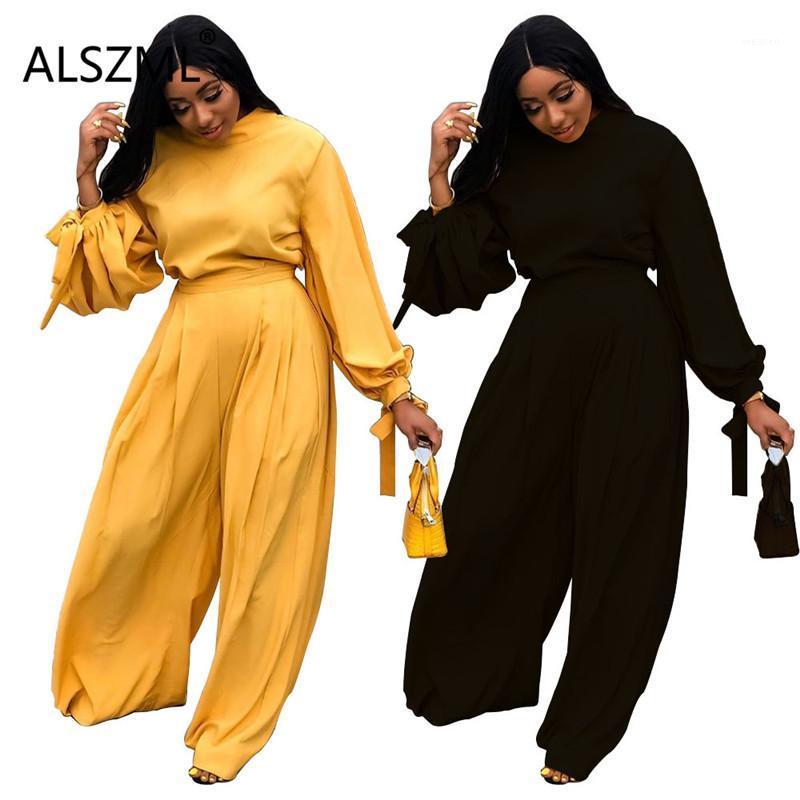 

Simple Pure Color O Neck Long Sleeve Crop Top And Pants 2 Pieces Set Casual Lady Fashion Women Tracksuits1, Black
