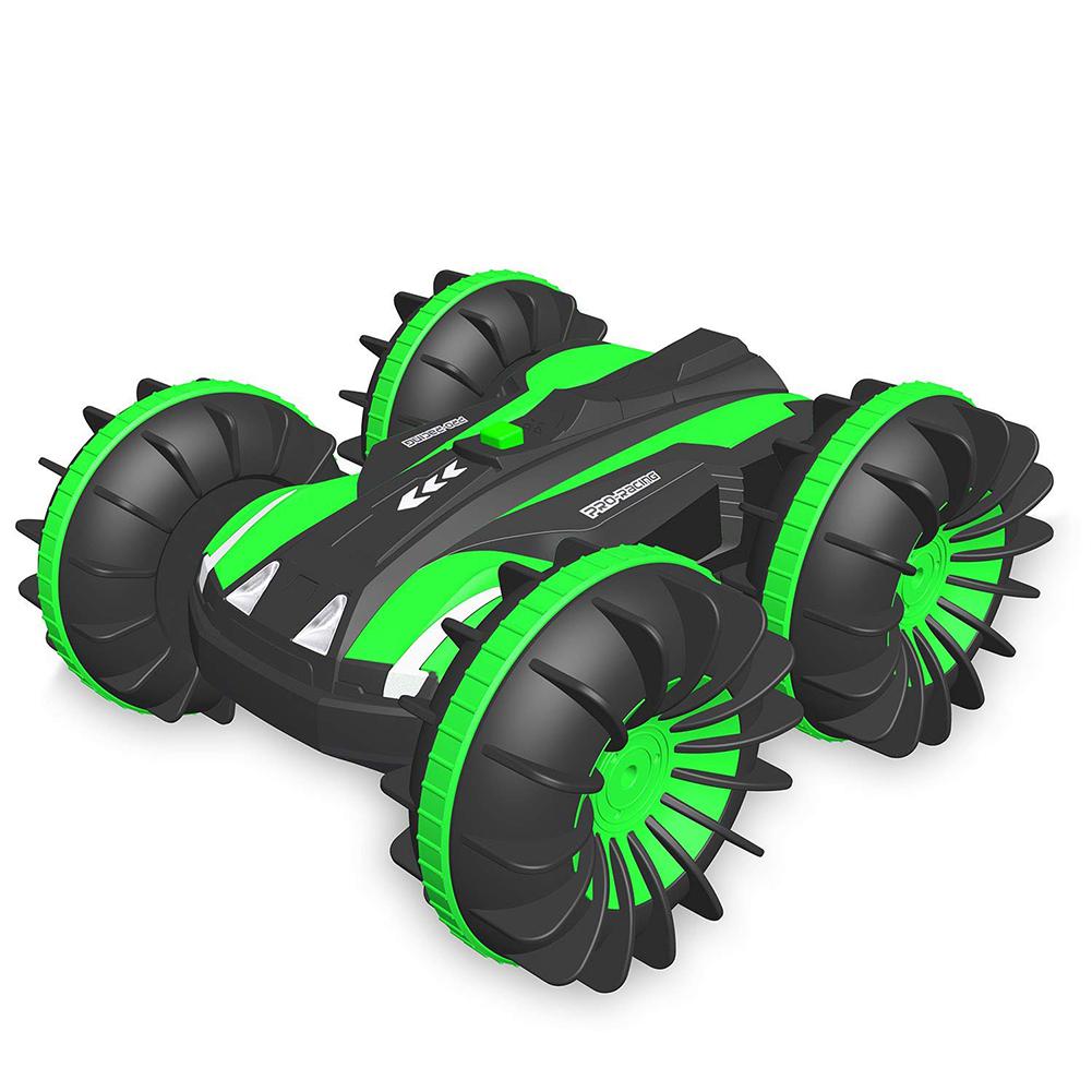 

Boat Truck 4WD 6CH 2.4Ghz Land Water 2 in 1 RC Toy Car Waterproof Stunt 1:18 Remote Vehicle with Rotate Electric Car Toy