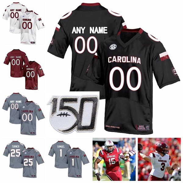 

NEW South Carolina Gamecocks College Football Jerseys Pharoh Cooper Jersey Ryan Hilinski Rico Dowdle Shi Smith Melvin Ingram Custom Stitched, Black