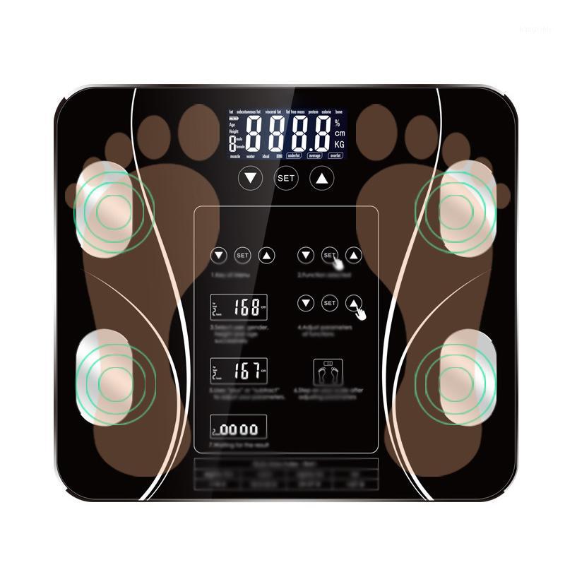 

Bathroom Body Fat Scale Digital Human Weight Scales Floor LCD Display Body Index Electronic Smart Weighing Scales1