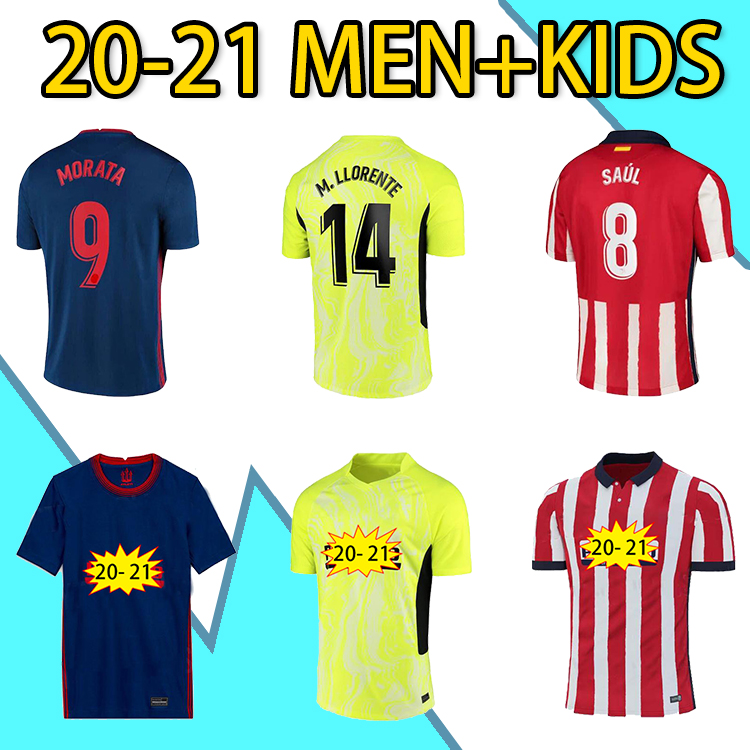 

2020 Season AtlÃ©tico Madrid Soccer Jersey Home Away Second Away 7# JOAO FELIX 9# SUAREZ High-Quality Man Sweatshirt, Black;yellow