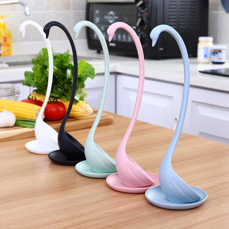 

Swan Ladle Spoons Unique Swan Shaped Ladle Special Spoons Useful Kitchen Cooking Tool Plastic Home Table Decor1
