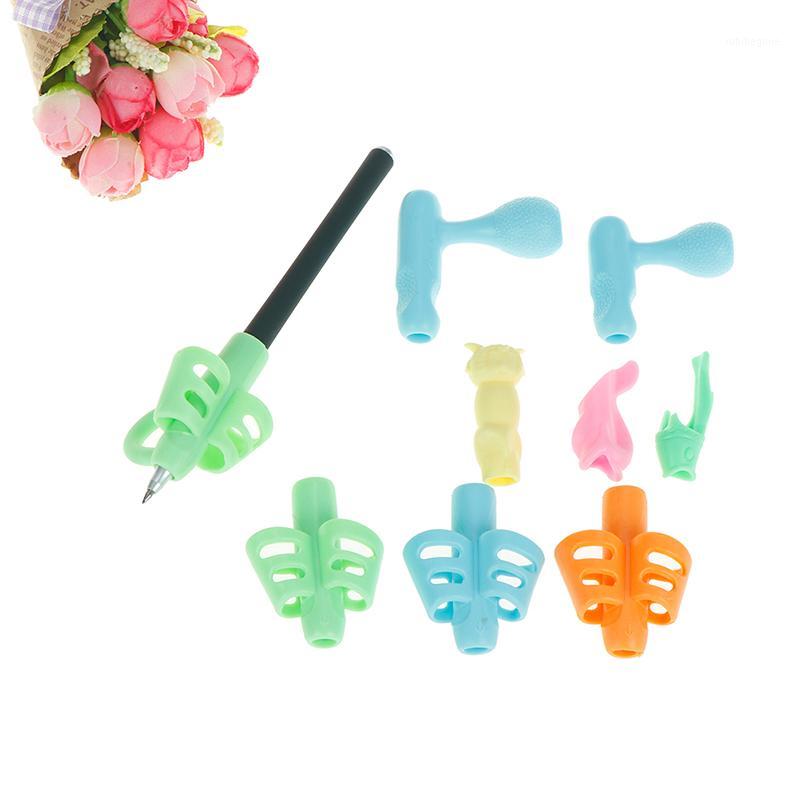 

Peerless 10Pcs Diffierent Style Plastic Pen Holder Children Students Pen Writing Aid Grip Posture Correction Tools1, As pic