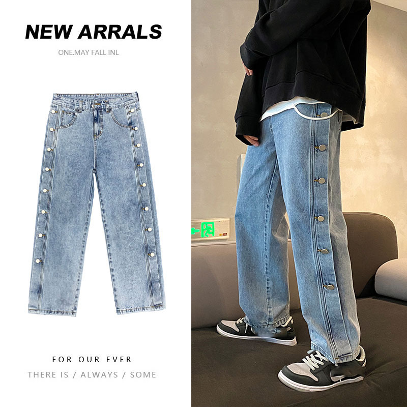 

New Hip Hop Design Brand Jeans for Men's Straight 2021 Spring Fashion Punk Skateboard Moto Bike Vintage Jean Plus Oversize 2b8z, K2041 3