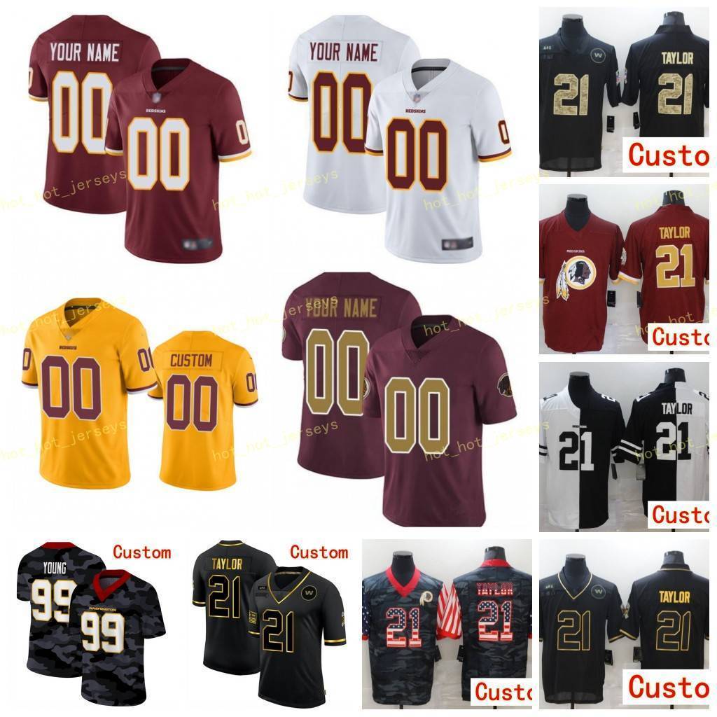 

99 Chase Young Washlngton Redskln Custom Men Women Kids Football jersey 56 Reuben Foster 17 Terry McLaurin Landon Collins Dwayne Haskins, Black;red