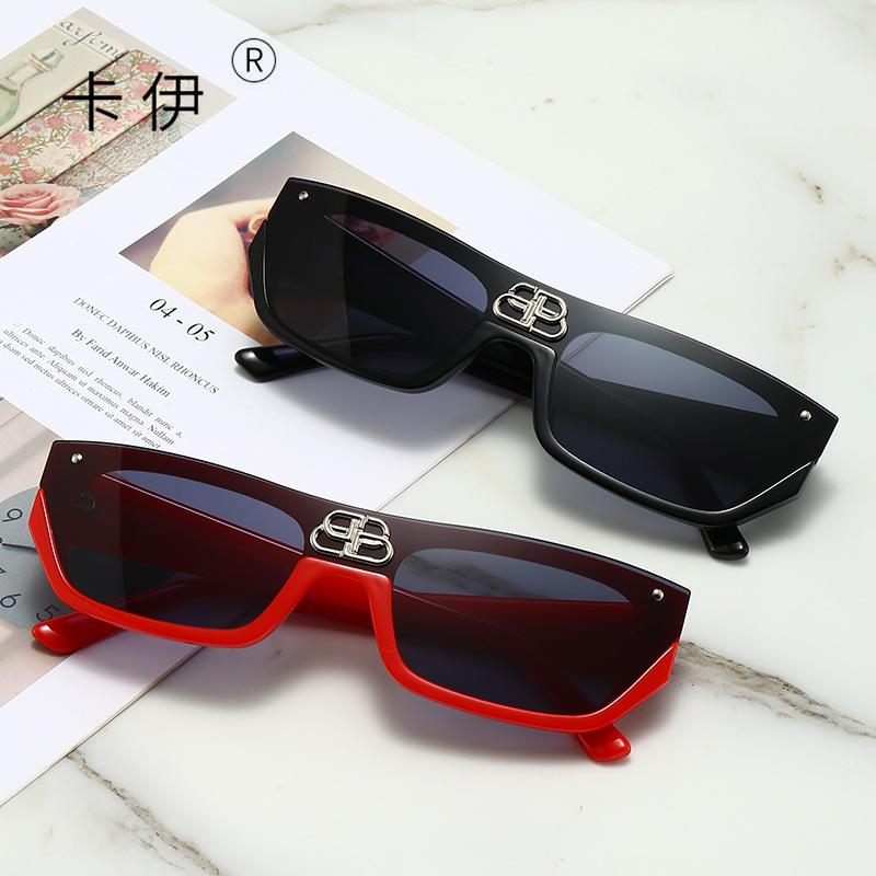 

unisex rectangle sunglasses women men 2021 uv400 high quality brand designer red sliver leopard small feminino