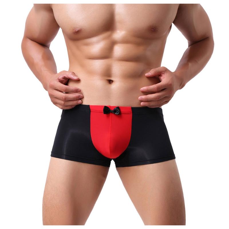 

Men's Boxer Underpant Brand Men Underwear Boxer Sexy Boxers Mens Shorts Gay Underwear Man Male Boy Underpants Slip#y30, Black