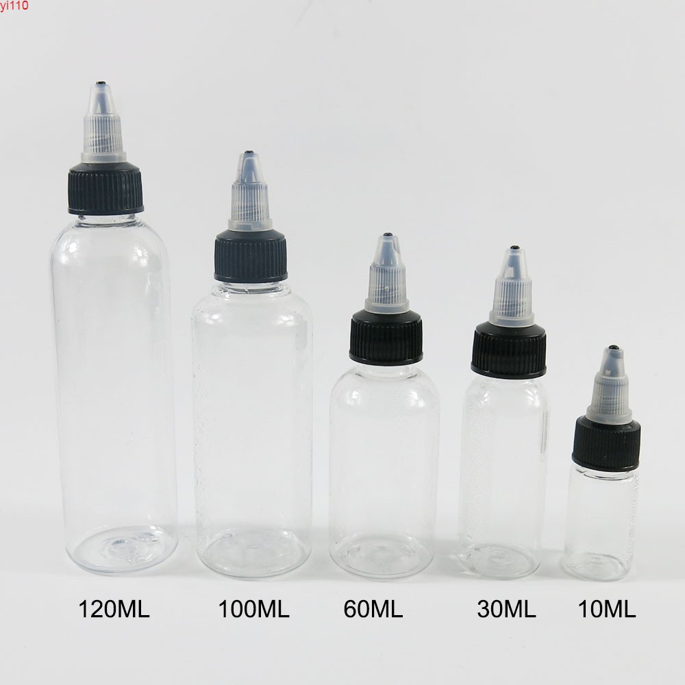 

1pc Refillable Empty PET Plastic Eye Liquid Dropper Bottles Tobacco bottle Containers Ink 10ml 30ML 60ML 100ML 120MLhigh qualtity