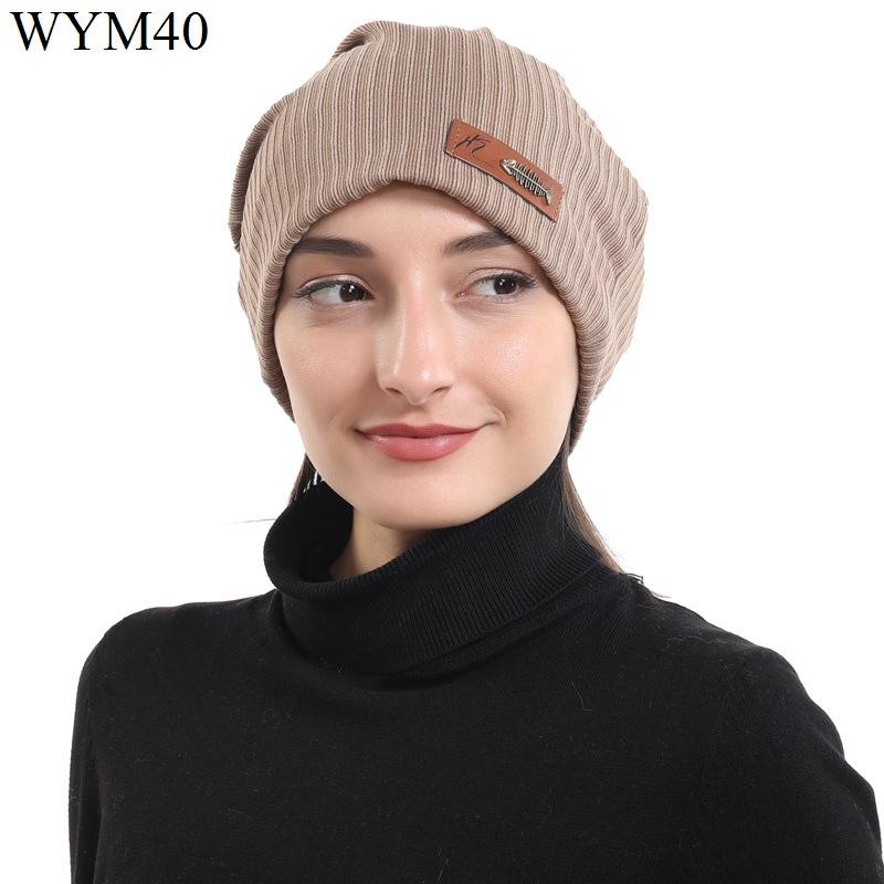 

New Casual Beanies for Men Women Fashion Knitted Winter Hat Solid Hip-hop Skullies Hat Bonnet Unisex Sports fitness Cap