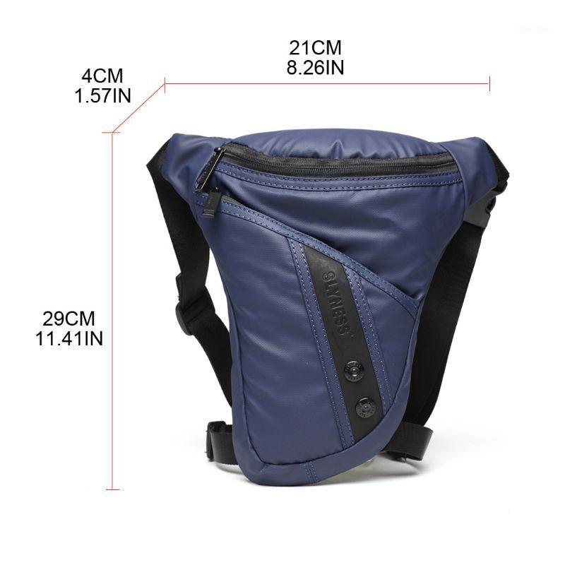 

Men Motorcycle Rider Drop Leg Bag Portable Belt Waist Fanny Pack X5XA1, Black
