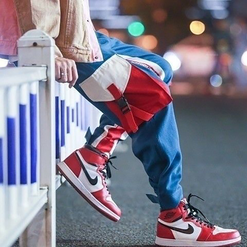 

Mens Cargo Harem Pants Hip Hop Casual Pant Male Tatical Joggers Trousers Fashion Casual Pants Streetwear Pants with Side Pockets