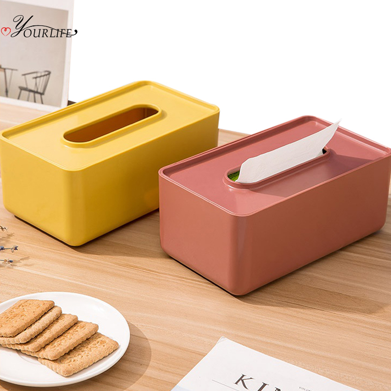 

OYOURLIFE Nordic Style Tissue Box Family Office Desktop Kleenex Box Holder Napkin Holder Home Desktop Decorative Accessories