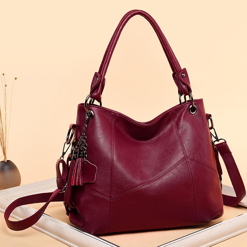 

New Fashion Women's Bag Autumn 2021 Ladies Hand Bags Black Red Shoulder Bags
