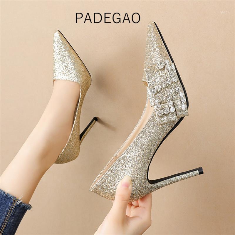 

High Heels 2020 Women Shoes Crystal Wedding Luxury Party Sexy Fashion Elegant Heels1, Black