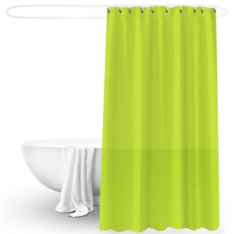 

2020 Solid Color Shower Curtain Waterproof Bathroom Curtain Impervious1