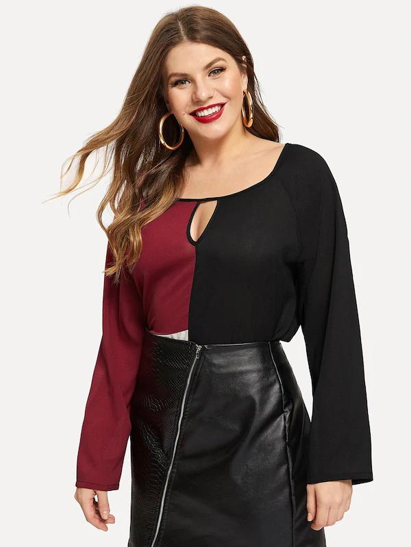 

5XL XXXXL Shirts Tops 2021Plus size O-Neck Patchwork Summer Slim Chiffon Full Female Shirt women shirts blouses, Black