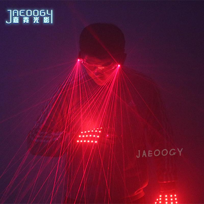 

2020 New green red laser glasses music concert DJ performance light LED gloves stage laser dance fluorescent props