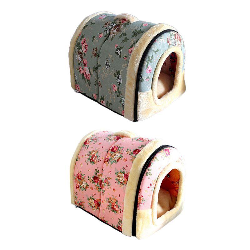 

Cat Bed House Cave Self Warming Cat Cubby Enclosed for Cats Kittens Small Dogs M68E