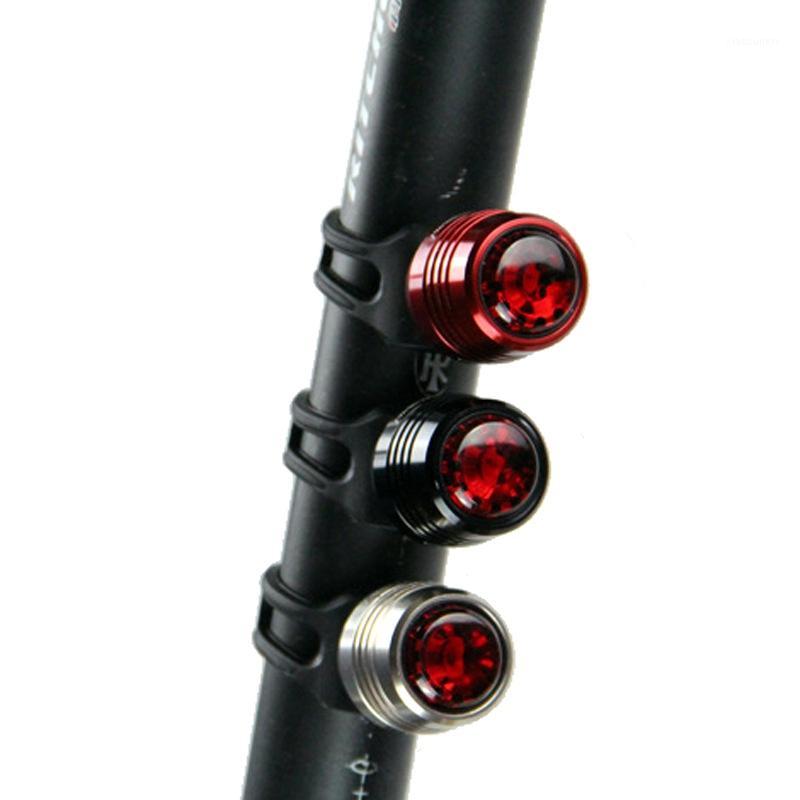 

1 Set Aluminum Alloy USB Rechargeable 3-Mode Bicycle Headlight Waterproof Bike Tail Rear Warning Red Light Lamp With USB Cable1