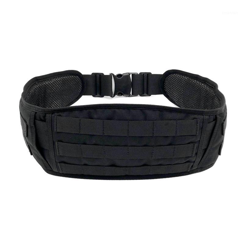 

NEW Outdoor Multi-function Belt Padded Load-bearing MOLLE Belt Waist Hanging1, As show
