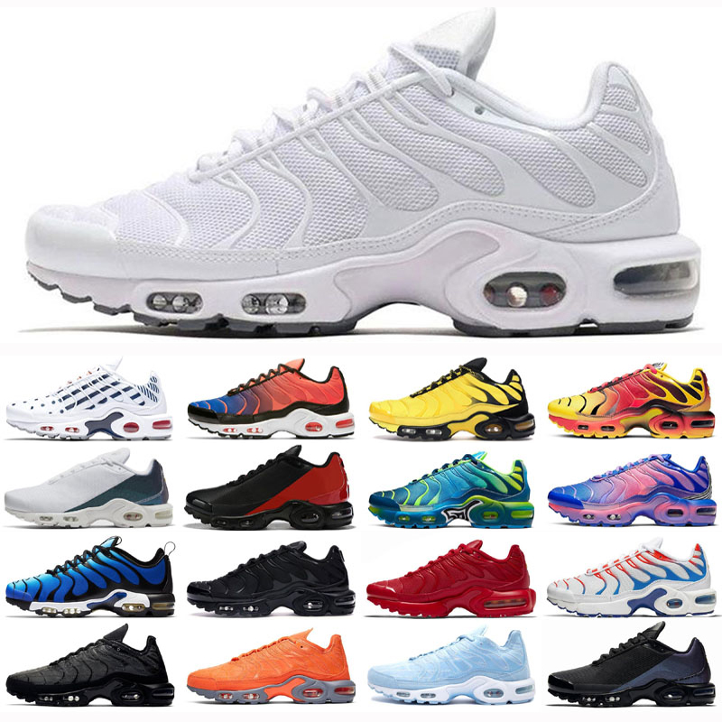 

TN Plus Ultra SE Running Shoes Men Throwback future triple black white Hyper Crimson Chaussures Athletic Sports Sneakers 40-45, As photo 24