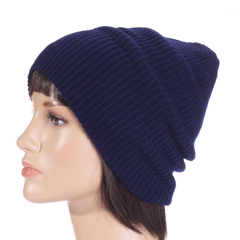 

Knitted Hat Women's Winter Warm Casual Acrylic Slouchy Hat Crochet Ski Beanie Female Soft Baggy Skullies Beanies Men1