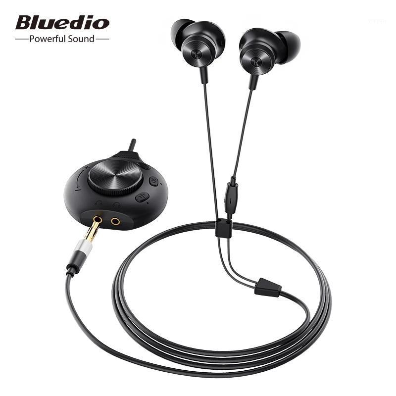 

Bluedio Li Pro wired earphone 7.1 virtual sound card HIFI stereo headset built microphone magnetic headset for phones computers1, Black