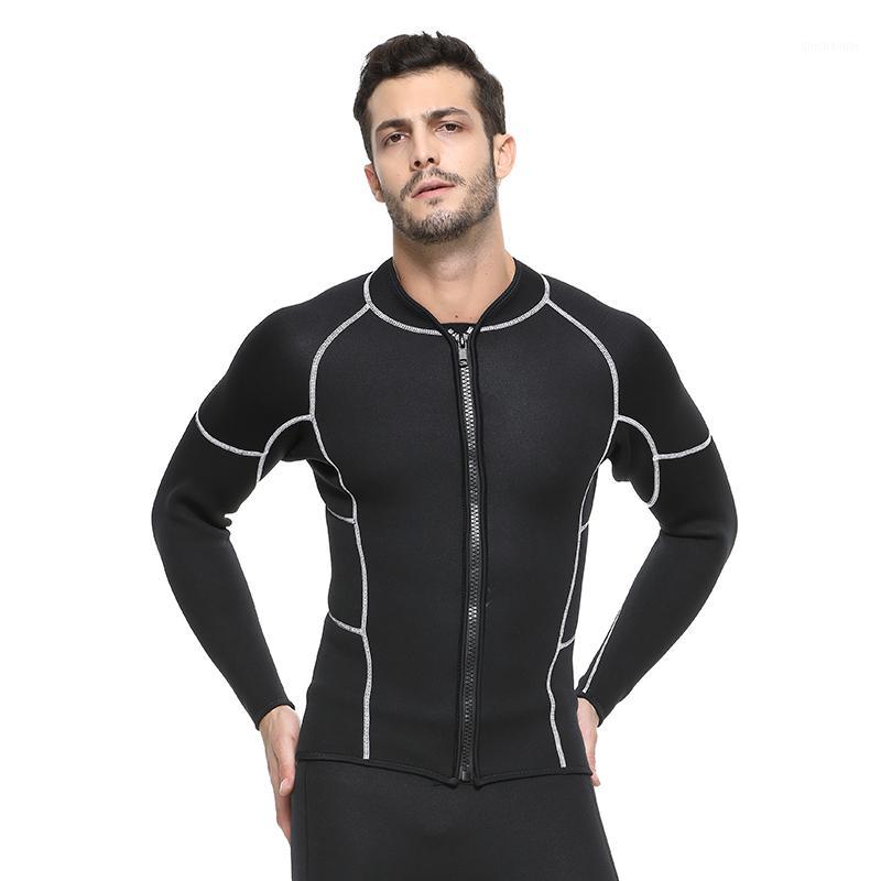 

SBART Neoprene Men Scuba Diving Suit 3mm Keep Warm Anti-Jellyfish Wetsuit Jacket Snorkeling Kite Surfing Spearfishing Swimwear N1