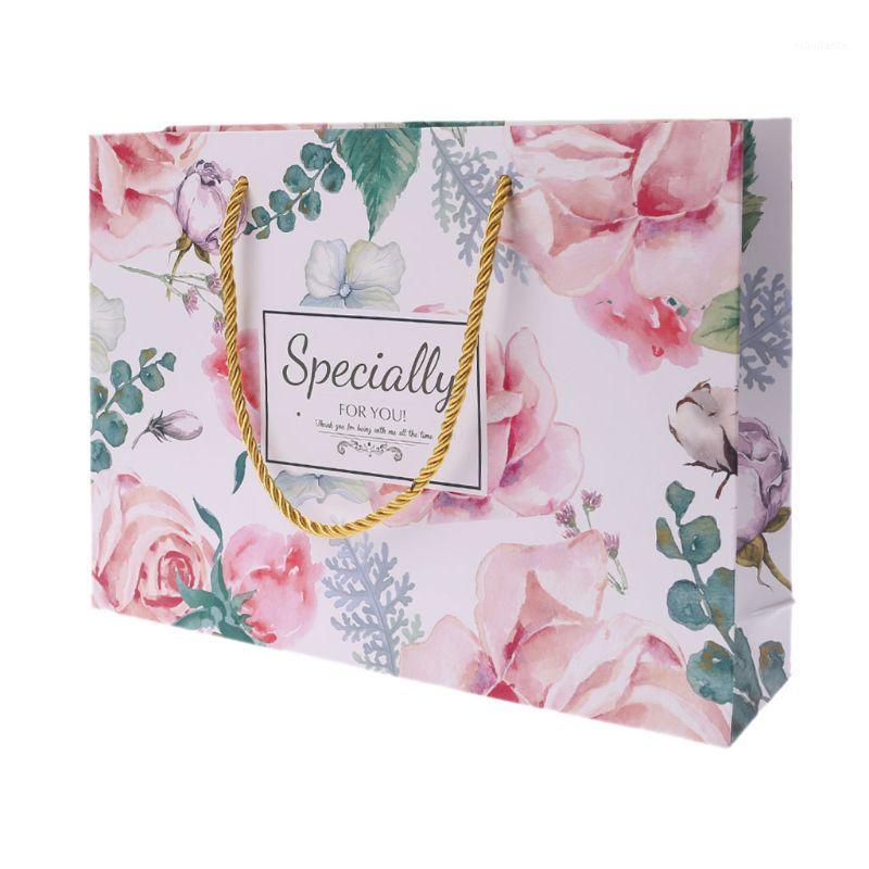 

1Pc Paper Gift Bag with Handle Wrapping Package Festival Jewelry Wedding Party Bags Birthday Supplies1