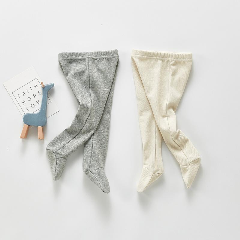 

MILANCEL 2021 Spring Baby Clothing Pure Color Toddler Boys Tights Cotton Base Pants, Beige