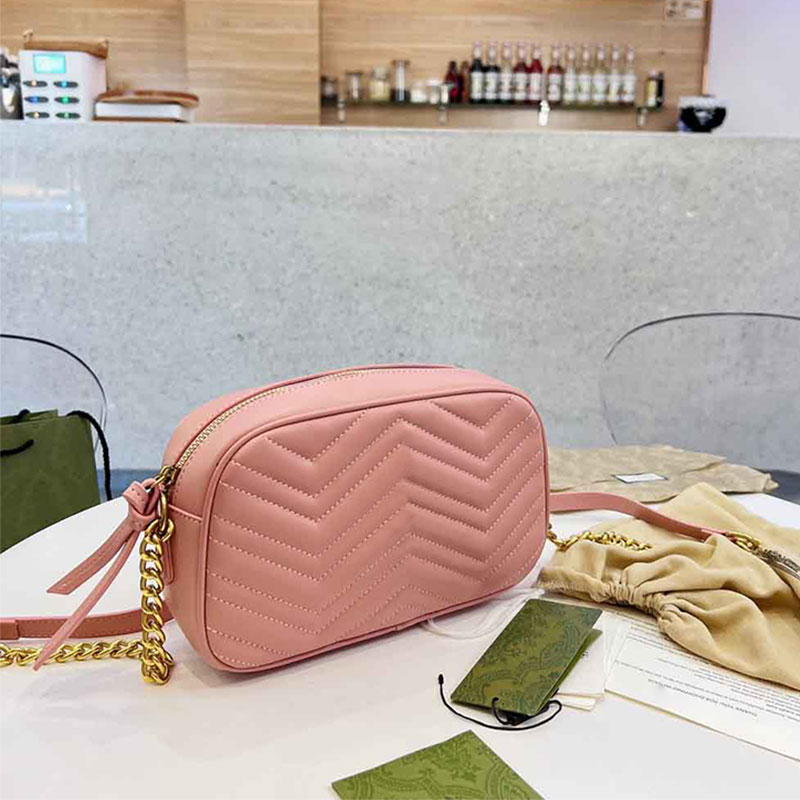 

2022 Small Cross Body Bag Letter Chain Lady Fashion Pack 23cm Shopping Woman Pu Stripes Shoulder Falp CrossBody Shoulder Bags Designer, Box