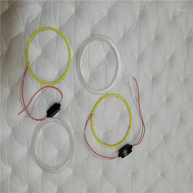 

2PCS Waterproof Projector LED Fog Light Halo Angel Eyes 90mm Daytime Running Light DRL 12V Fog Lamp Headlamp All Weather1