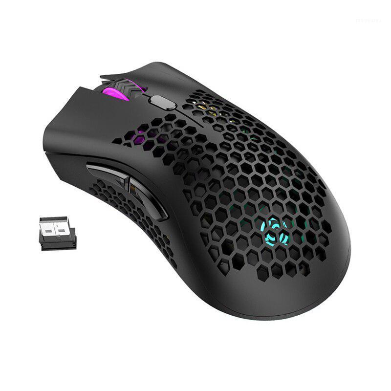 

2020 New Arrive 2.4GHz Wireless Mouse USB Rechargeable 1600DPI Adjustable Hollow Out RGB Optical Mouse Gaming Mice1