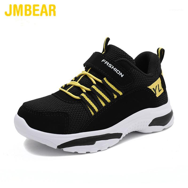

JMBEAR kid shoes new mesh breathable non-slip comfortable baby shoes sports casual boys 1321, Black yellow