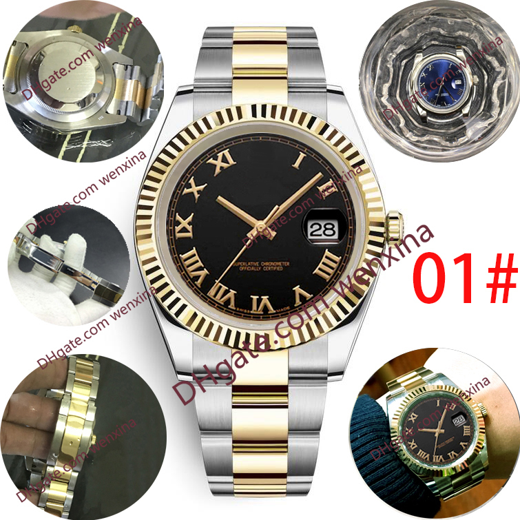 

14 Colour Mens Watches roman Numerals Watch orologio di lusso With Stable 2813 Stainless Steel Automatic 41mm Waterproof luxury watch, 01