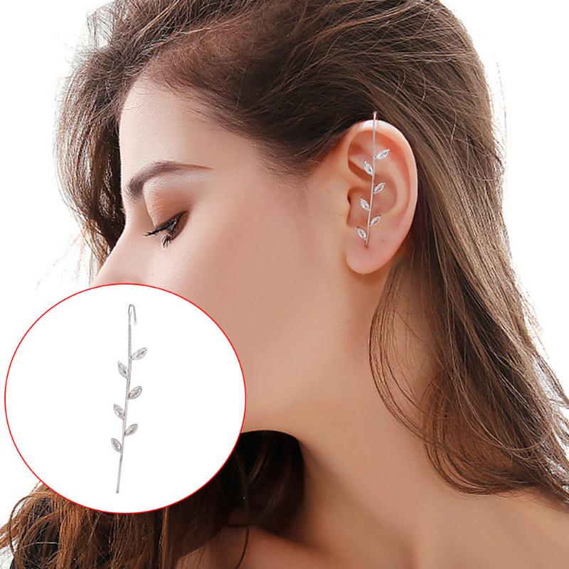 

Women Ear Wrap Crawler Hook 2021 Jewelry Gift Fashion Design Around The Auricle Type Ear Clip Wire Earrings #W5