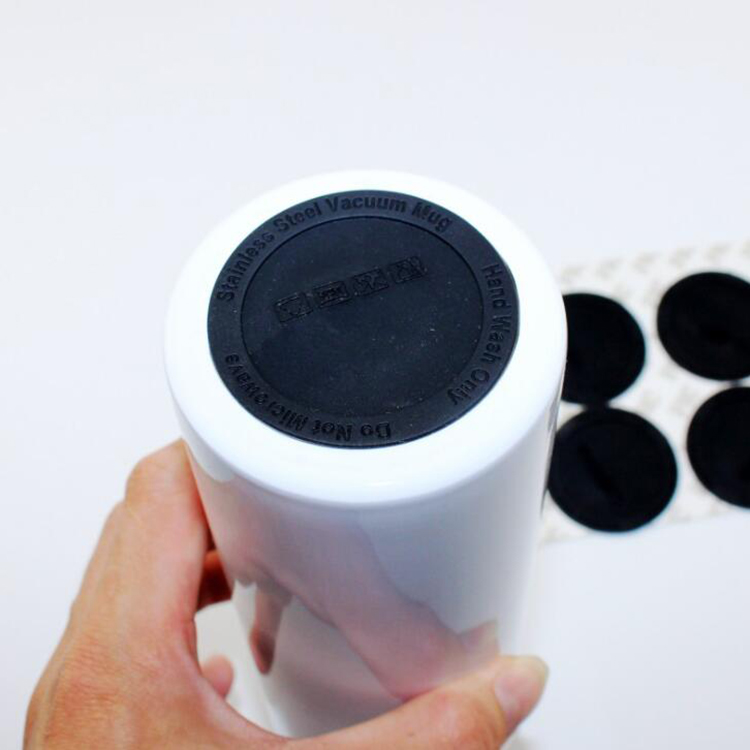 

50mm 58mm 3M self adhesive rubber coaster for 15oz 20oz 30 ounce tumbler protector bottle bottom protective bottle pad stickers