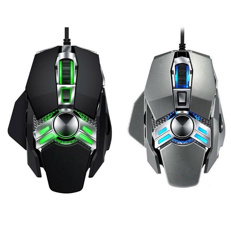 

Wired Macro Programming Gaming Mouse LED Breathing Light 4 Gear DPI Adjustable Computer Laptop Mouse for Gaming Office