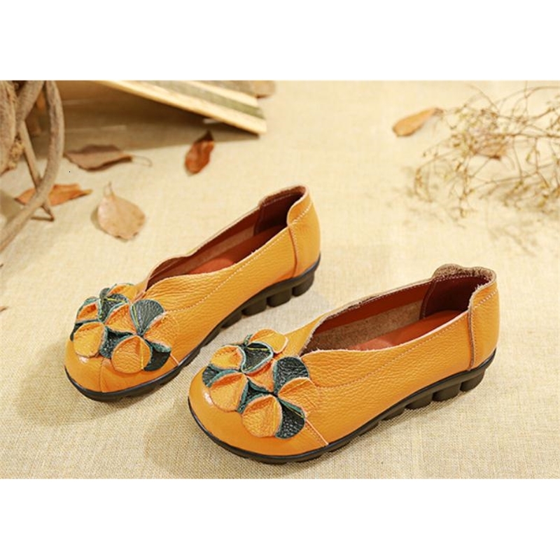 

2021 Women's Shoes in Spring and Autumn New Style Flat Bottom Round Head Shoes@3010 B5LN, Red
