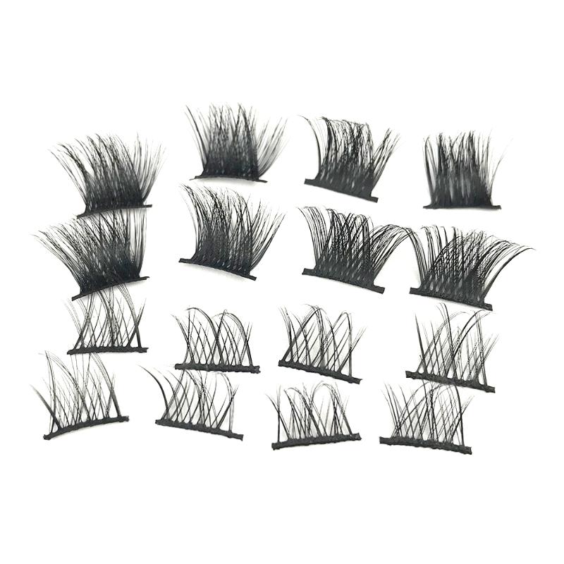 

Elyco Wholesale Hand Made DIY Segment Lashes Faux Mink Eyelashes Private Label eyelash kit