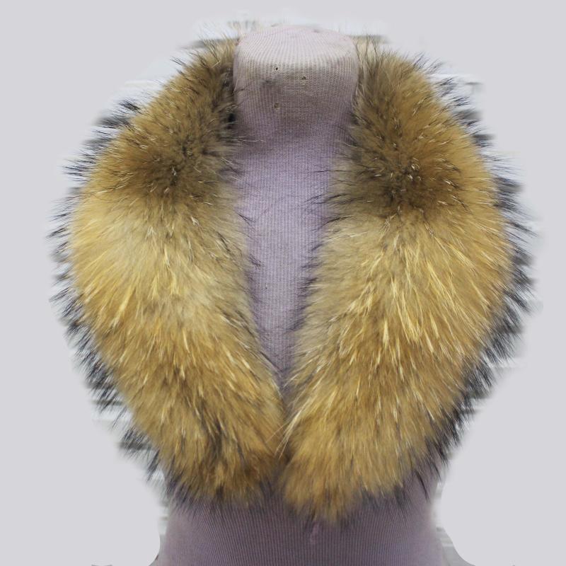 

Linhaoshengyue 80 cm long resl raccoon fur collar