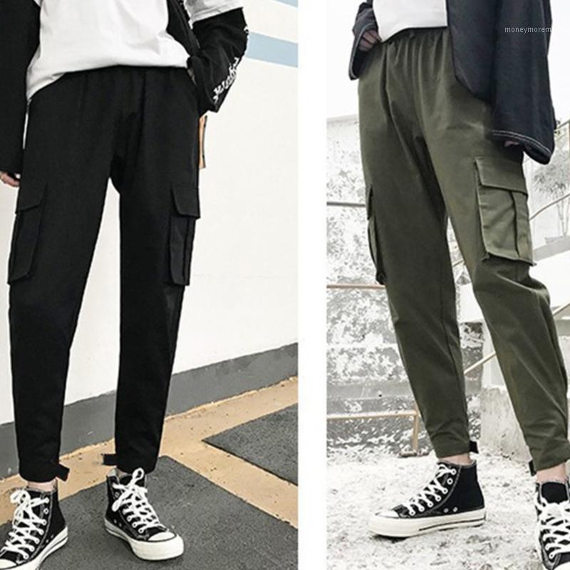 

2021 Women Cargo Pants Casual Streetwear Harajuku Pants Hip Hop Harem Jogger Sweatpants High Waist Loose Female Trousers1, Black