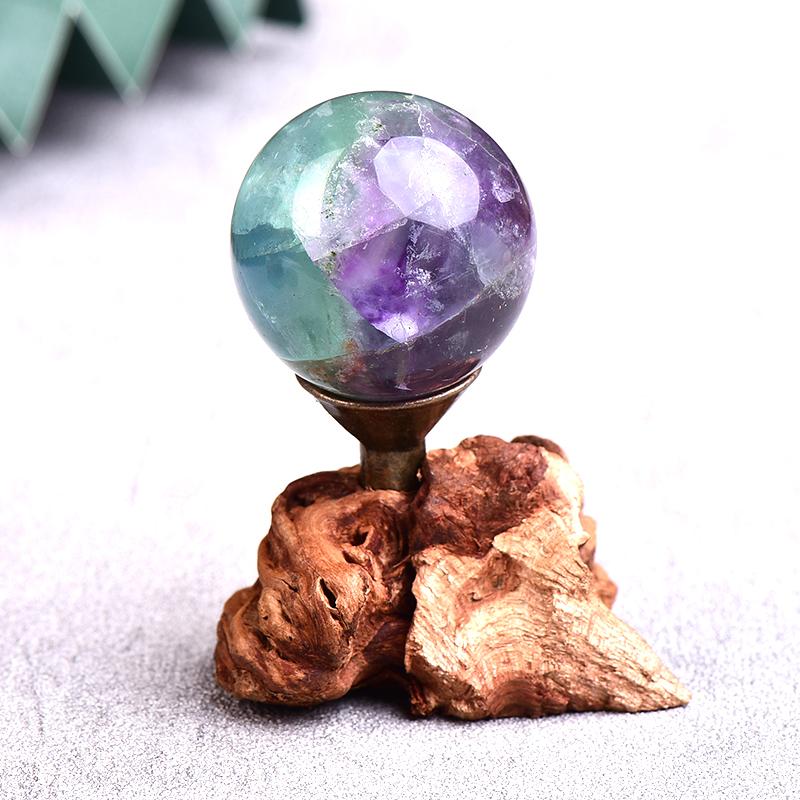 

3MM Fluorite Rose Quartz Crystals Ball Gemstones Natural Crystal Stones Decoration Home Decor Reiki Healing Minerales Gifts