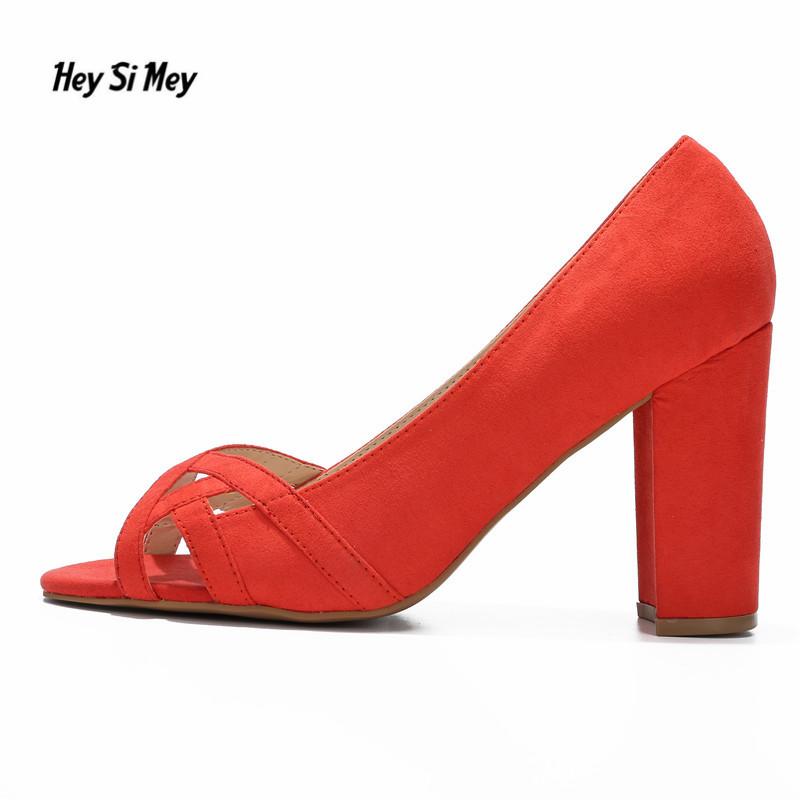

Sandals women Plus:38-44 45 Casual slippers 10cm Square heel women shoes Wedding Ladies Party pumps Exegang Office Lady Sandale, Black
