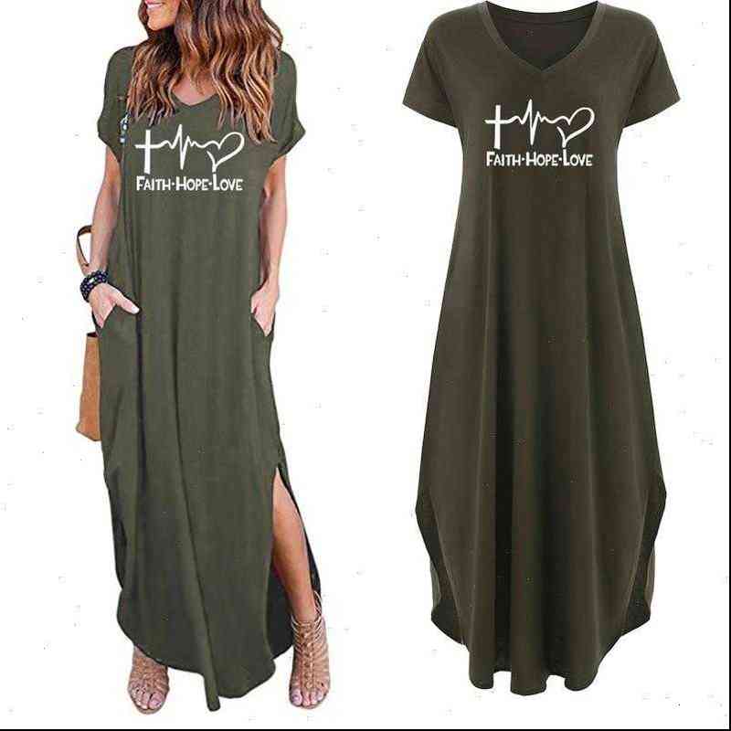 Womens Dress Fashion shirts Faith Hope Love Letters Print Tops Funny Kyliejenner Rock women plus size-image-677226046