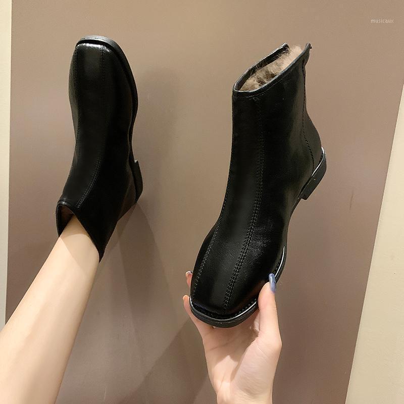 

Women's Rubber Boots Female Shoes Winter Footwear Flat Heel Round Toe Boots-Women Luxury Designer Rain Rock Ladies 20201