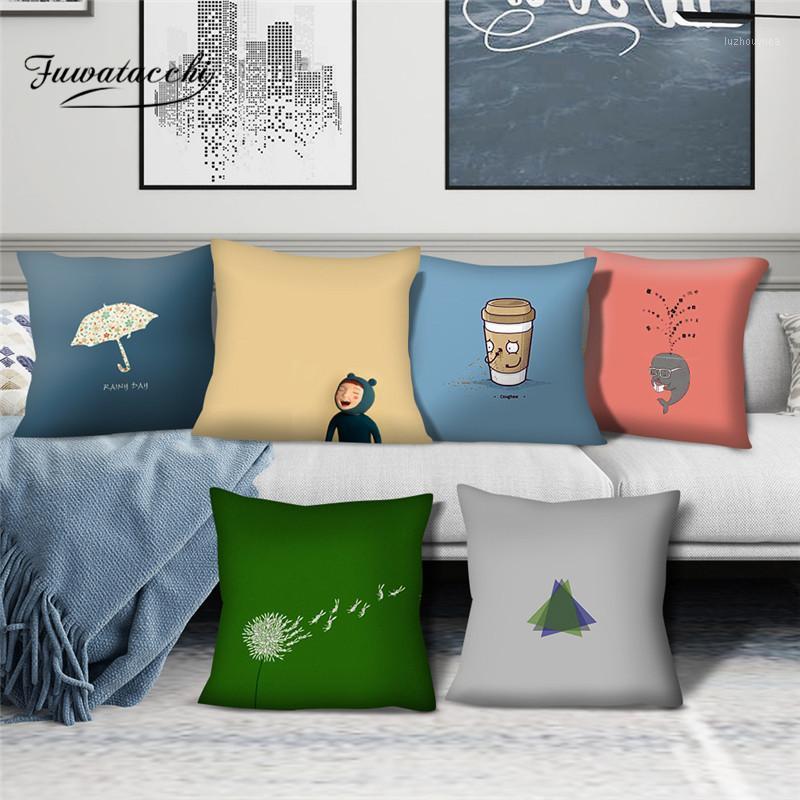 

Fuwatacchi Soft Solid Color Cushion Cover Decorative Pillowcases for Home Decor Living Room Sofa Seat Couch Pillow Cover 45x45cm1, Hgsfz0110aacd