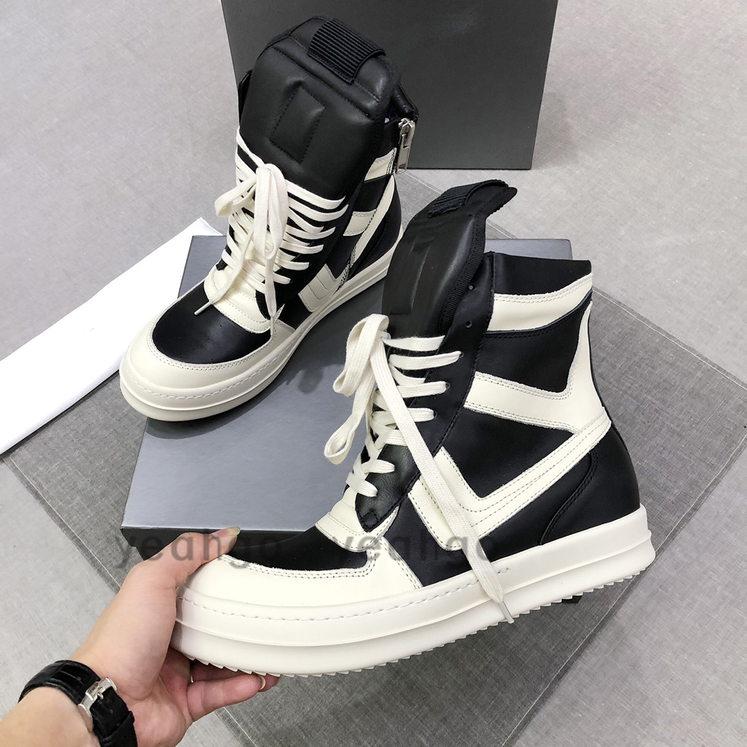 ricks owen shoes 2022 Breathable Men Women for casual shoes Canvas Rick Boots High Top Male Fashion Owen Luxury Designer Sneakers Black Lace Up Mens