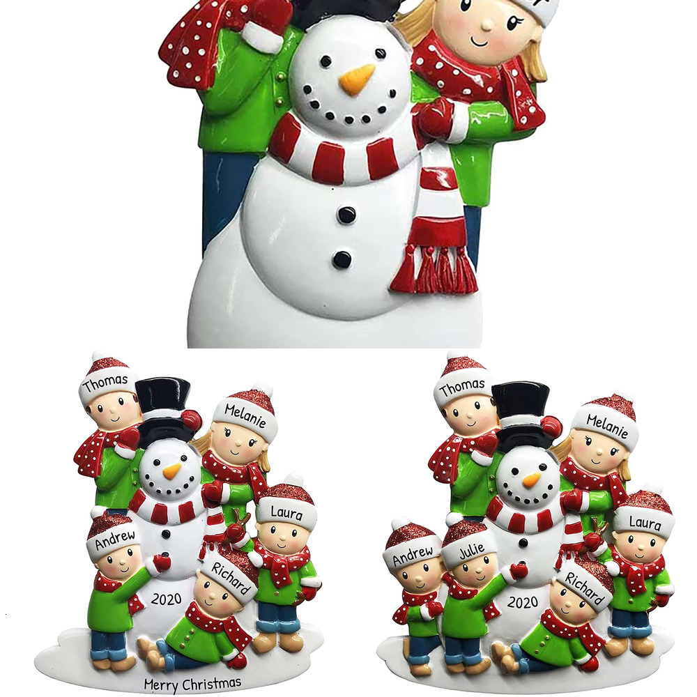 

Personalized New Christmas Snow Shovel Family Ornament Tree Hanging Pendant Ornaments Home Decor 2021 2240