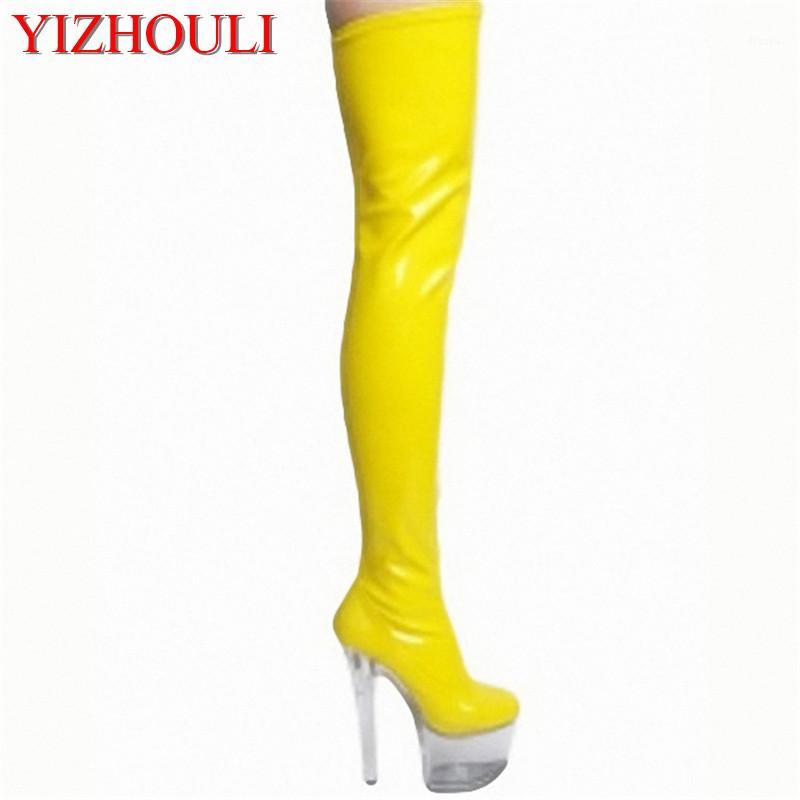 

necessary 15 cm super slim and sexy boots model runway shows shoes Noble temperament knee-high boots1, 01